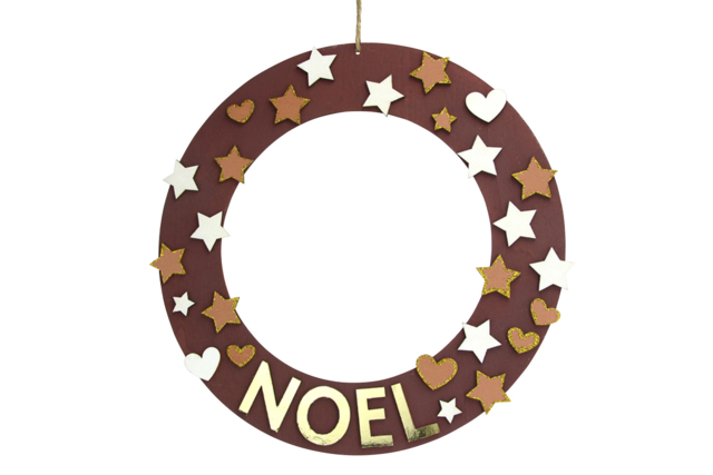 Wooden Christmas Wreath + Accessories - 5 - Christmas Wreaths - 10doigts.com - Couronnes de Noël - 10doigts.fr