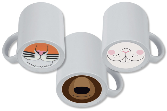 Pegatinas de nariz locas - Supports en céramique à décorer - 10doigts.fr