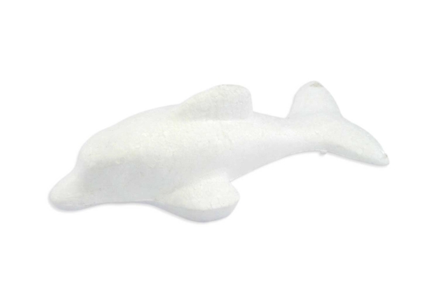Styrofoam Dolphin 17 x 6 cm - 5 - Styrofoam Animals - 10doigts.com - Animaux en polystyrène - 10doigts.fr