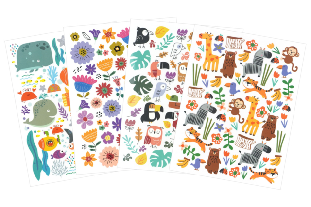 Assorted Pattern Transfers - 4 Sheets - 1 - Kids Transfers - 10doigts.com - Décalcomanies enfants et transfert - 10doigts.fr