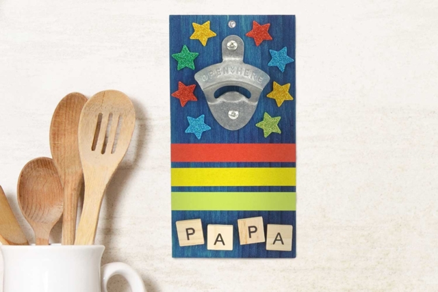Abridor mural en madera papá - Objets bois pour la cuisine - 10doigts.fr