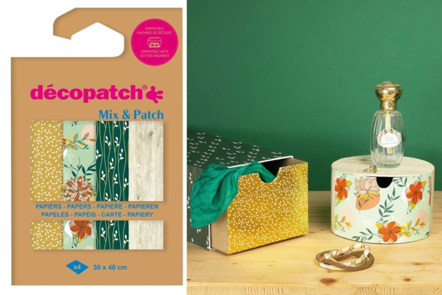 Decopatch Mix - 4 hojas "Foil" - Papiers Décopatch - 10doigts.fr