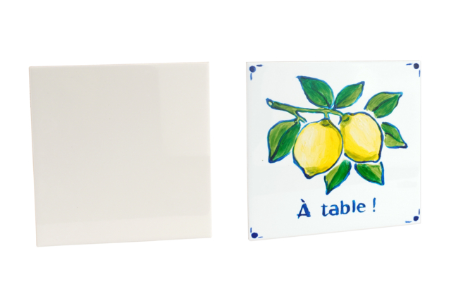 Ceramic Tiles - Dimensions of Your Choice - 1 - Decorative Ceramic Supports - 10doigts.com - Supports en céramique à décorer - 10doigts.fr