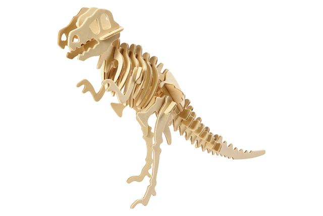 dinosaurio madera 3D puzzle - Maquettes en bois - 10doigts.fr