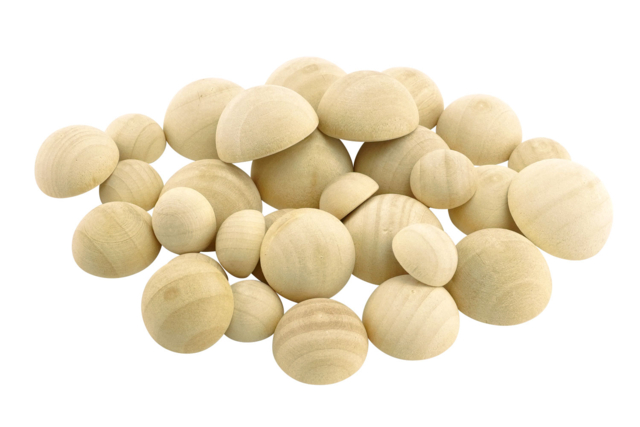 Wooden Domes - 30 Pieces - 1 - Wooden Games and Toys - 10doigts.com - Jeux et Jouets en bois - 10doigts.fr