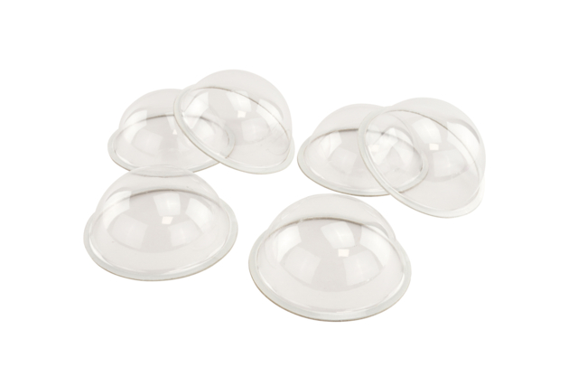 Transparent Adhesive Domes - 6 Pieces - 3 - Transparent Plastic - 10doigts.com - Plastique Transparent - 10doigts.fr