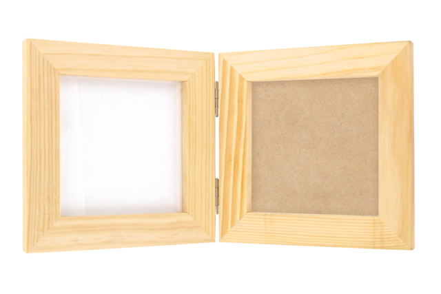 Wooden Diptych: Frame + Panel - 1 - Wooden Photo Frames - 10doigts.com - Cadres photos en bois - 10doigts.fr
