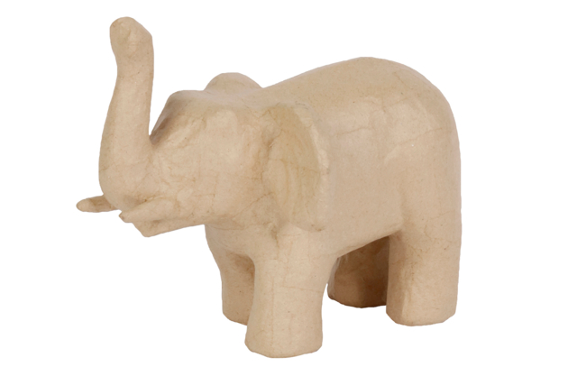 Mache Paper Elephant - 5 - Cardboard Animals - 10doigts.com - Animaux en carton - 10doigts.fr