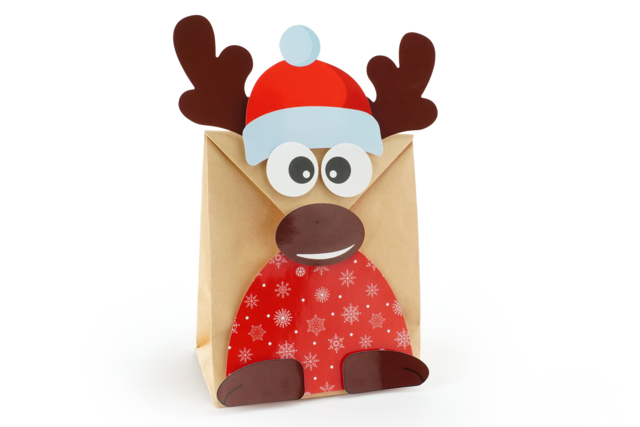 Embalaje Reno Navidad - Papiers cadeaux et sacs - 10doigts.fr