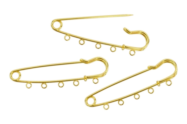Broche imperdibles dorados - 3 unidades - Broches - 10doigts.fr