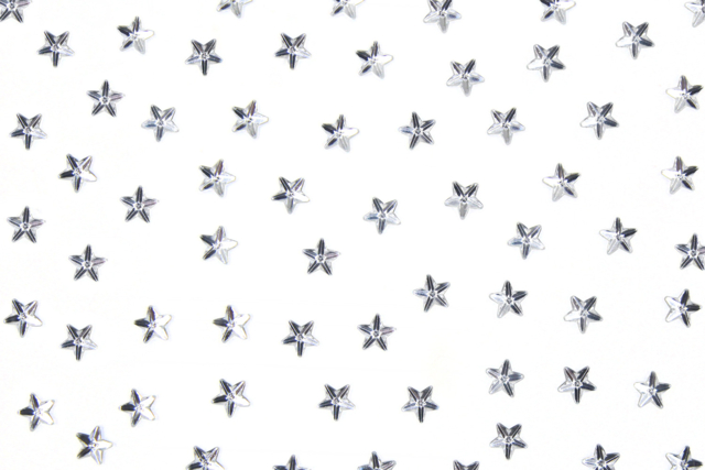 Star-shaped Adhesive Rhinestones, Crystal - 72 pcs - 1 - Sticker rhinestones - 10doigts.com - Strass autocollants - 10doigts.fr