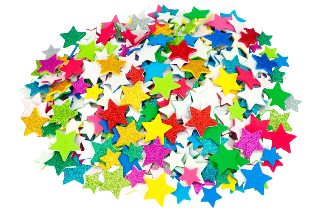 Foam Rubber Star Stickers - 500 pcs - 11 - Foam Stickers - 10doigts.com - Stickers mousse : donnez du volume à vos créations - 10doigts.fr