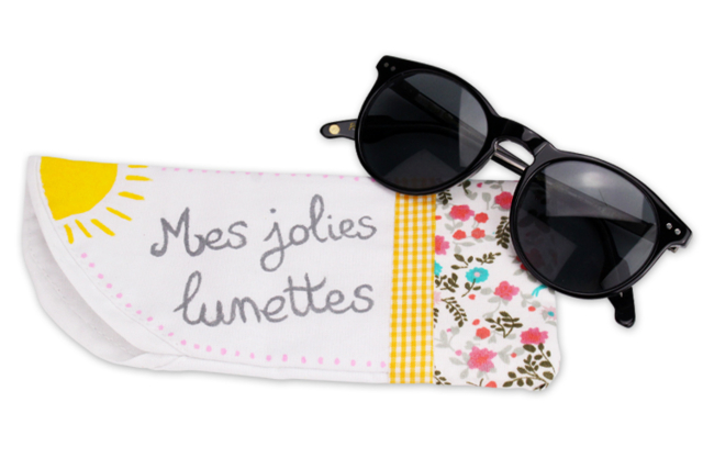 Estuches de gafas de algodón blanco - 6 unidades - Coton, lin - Textiles - 10doigts.fr