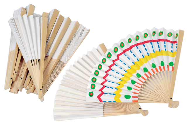 Abanico para decorar - Supports en papier - 10doigts.fr
