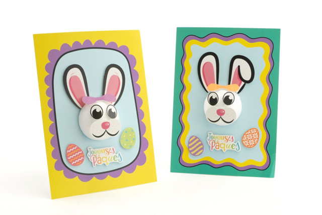 Rabbit Paintings - 6 Pieces - 3 - Easter Craft Kits - 10doigts.com - Kits créatifs Pâques - 10doigts.fr