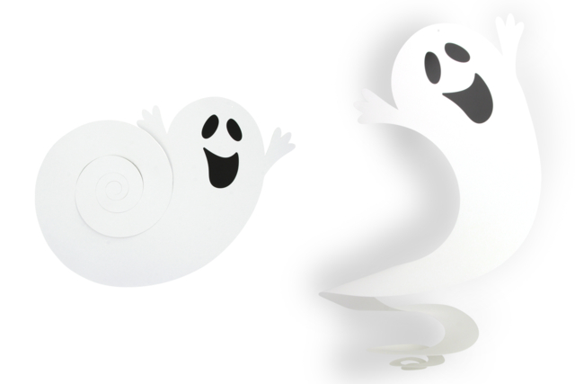 Giant Cardboard Ghosts - 3 Pieces - 2 - Cardboard Shapes - 10doigts.com - Formes en carte forte - 10doigts.fr