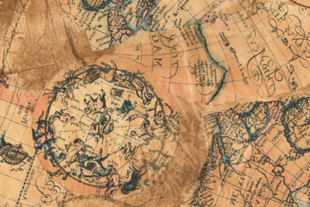 hoja mappemonde - Papiers Vernis-collage - 10doigts.fr