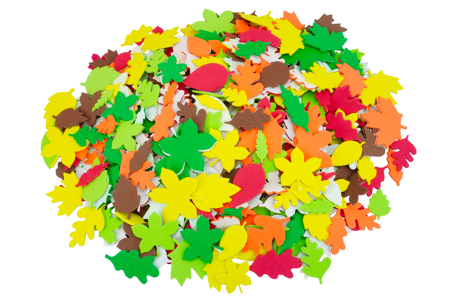 hojas de árbol de caucho - Stickers mousse : donnez du volume à vos créations - 10doigts.fr
