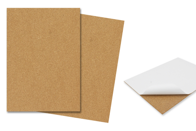 Adhesive Cork Sheets - 2 pcs - 1 - Cork Supports - 10doigts.com - Supports en Liège - 10doigts.fr