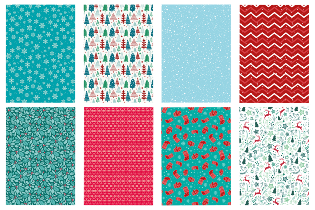 Christmas-Themed Paper, A4 Size - 14 Sheets - 7 - Seasonal Papers - 10doigts.com - Papiers saisonniers - 10doigts.fr