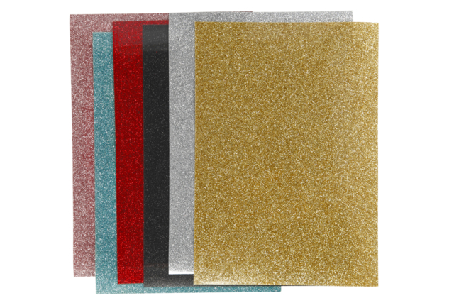 Glitter Iron-on Transfer Sheets - 6 Sheets - 1 - Transfers and Iron-On Transfers - 10doigts.com - Transferts et Thermocollants - 10doigts.fr