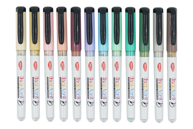 rotulador acrílico punta colores pastel - Marqueurs peinture : l'intensité de l'acrylique au bout des doigts - 10doigts.fr