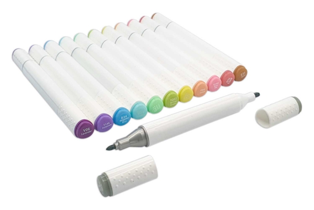 Alcohol Markers, Double-Tipped - Choice of Colors - 3 - Fancy Markers - 10doigts.com - Feutres fantaisie : paillettes, effets magiques et couleurs métallisées - 10doigts.fr