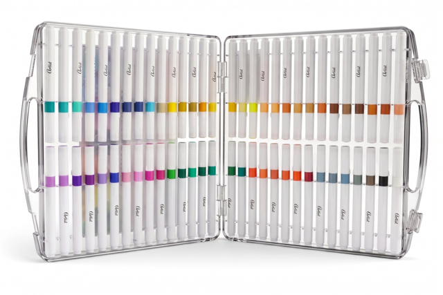 Multi-surface acrylic markers - 60 colors - Marqueurs peinture : l'intensité de l'acrylique au bout des doigts - 10doigts.fr