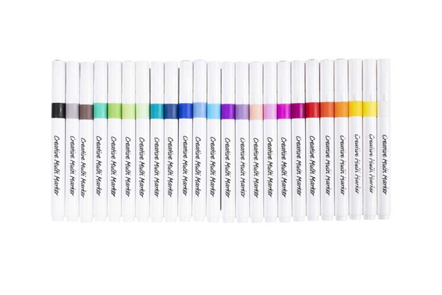 Rotuladores multi soportes - 24 colores ultra opacos - Marqueurs peinture : l'intensité de l'acrylique au bout des doigts - 10doigts.fr