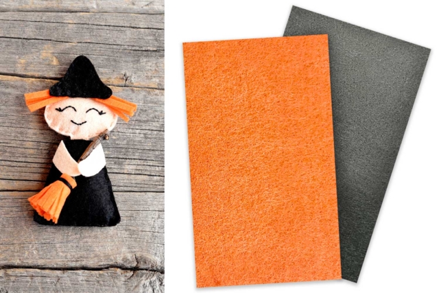 Fieltro Halloween - Feuilles de feutrine - 10doigts.fr