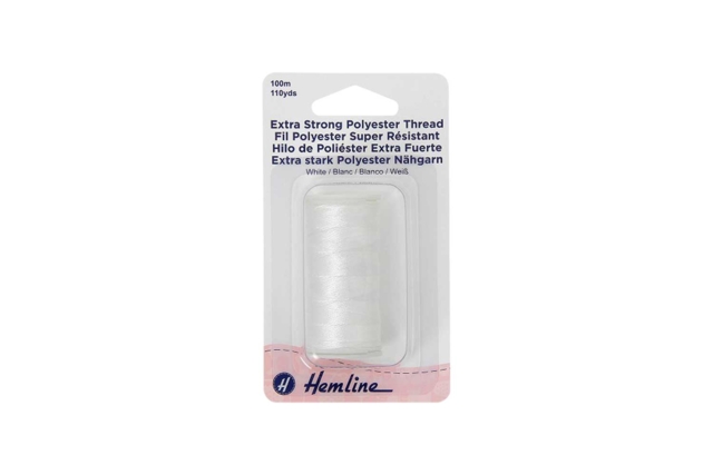 Extra Strong White Thread - 100 m - 2 - Sewing Accessories - 10doigts.com - Accessoires de couture - 10doigts.fr