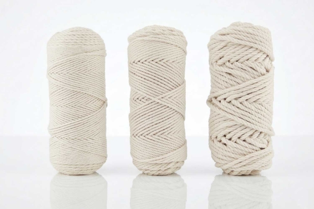 Macramé Yarn - 100% Natural Cotton - 1 - Macramé Threads - 10doigts.com - Fils pour macramé - 10doigts.fr