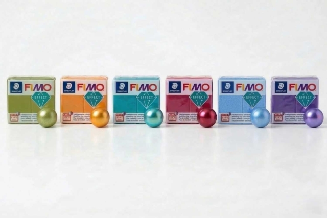 Fimo effect - Pearlescent Metal Collection - 1 - Fimo Effect Clay - 10doigts.com - Pâtes Fimo Effect : donnez une dimension magique à vos modelages - 10doigts.fr