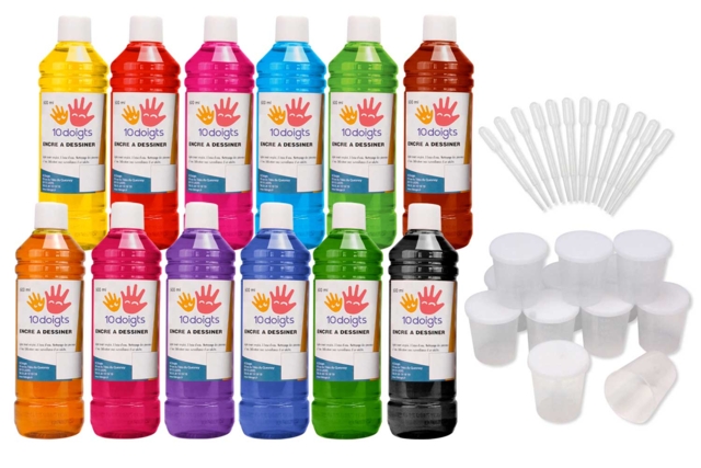 10doigts Drawing Inks - 500 ml - 4 - Liquid Inks - 10doigts.com - Encres liquides : la pureté de la couleur pour vos dessins - 10doigts.fr