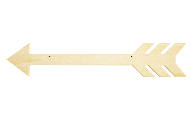 flecha de madera - Plaque de porte - 10doigts.fr