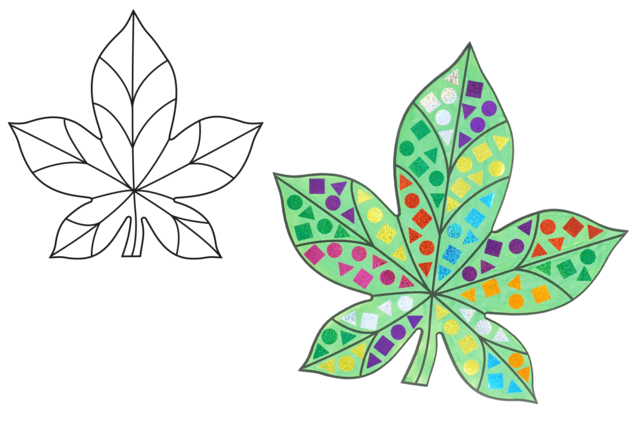 Giant Autumn Shapes to Decorate - 6 Shapes - 5 - Paper Supports - 10doigts.com - Supports en papier - 10doigts.fr