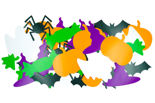 Halloween Heavy Card Shapes Pack - 60 Shapes - 3 - Halloween Decoration Stands - 10doigts.com - Supports d'Halloween à décorer - 10doigts.fr