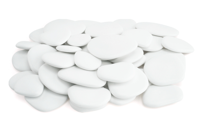 Flat Recycled Plastic Pebbles - 50 Pieces - 1 - Pebbles and Shells - 10doigts.com - Galets et coquillages - 10doigts.fr