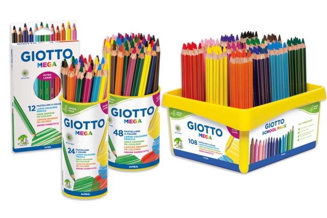 crayones giotto mega - Crayons de couleur pour enfants : du premier gribouillage au dessin d'artiste - 10doigts.fr