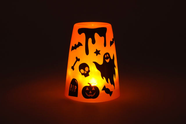 Vaso de plástico DIY halloween - Vaisselle jetable et réutilisable - 10doigts.fr