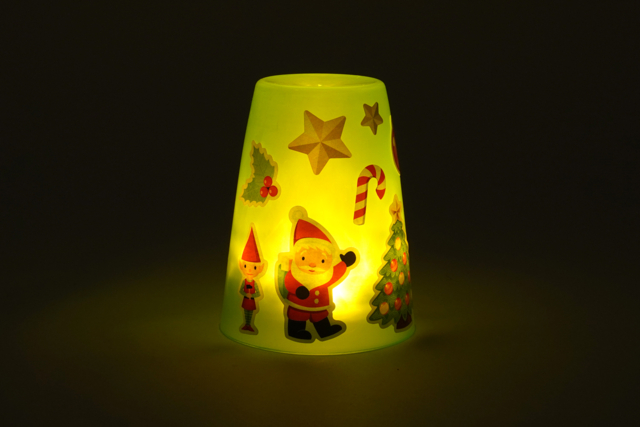 Vaso de plástico DIY Noël - Vaisselle jetable et réutilisable - 10doigts.fr