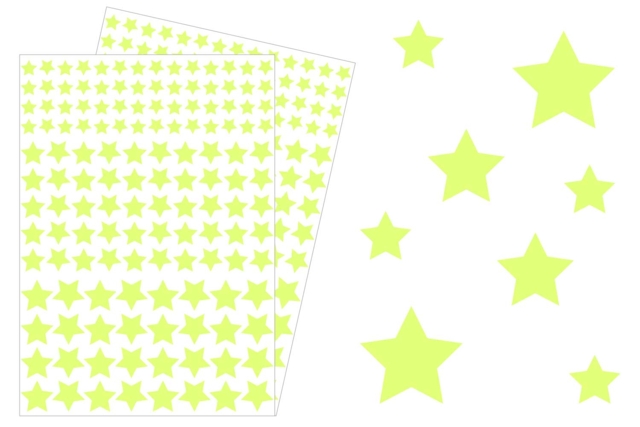 Gommette fosforescente estrella - Déco Noël étoiles - 10doigts.fr
