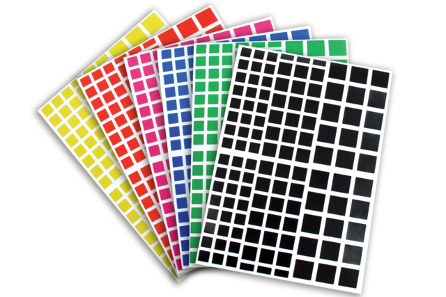gomets cuadrados - Gommettes formes assorties : un univers pour créer sans limite - 10doigts.fr