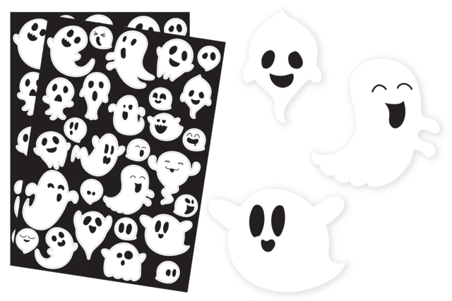 GOMETS fantasmas - Gommettes Halloween - 10doigts.fr