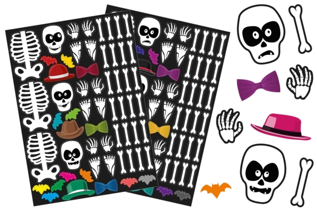Gomets Halloween Esqueleto - Gommettes Halloween - 10doigts.fr