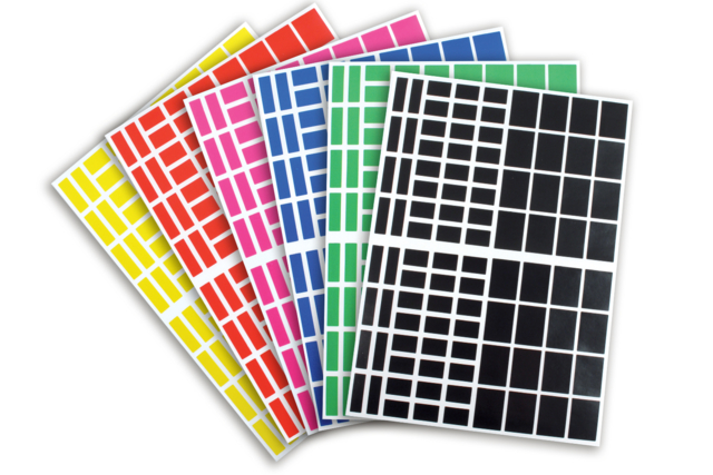 gomets rectángulos escolar - Gommettes formes assorties : un univers pour créer sans limite - 10doigts.fr