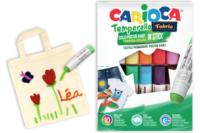 témpera en barra para textiles - Peinture textile : tout le matériel pour personnaliser tissu et vêtements - 10doigts.fr