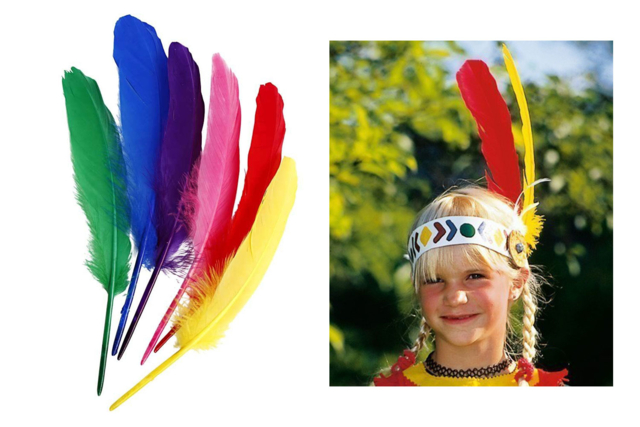 plumas grandes indias - Plumes décoratives - 10doigts.fr