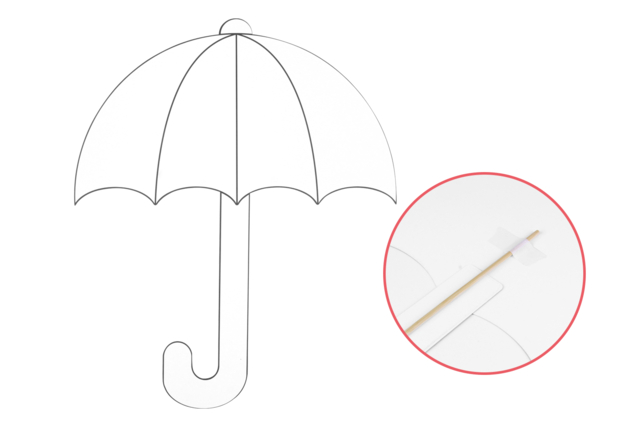 Giant Decoratable Umbrellas - 6 Pieces - 4 - Coloring Shapes and Drawings - 10doigts.com - Coloriage - 10doigts.fr