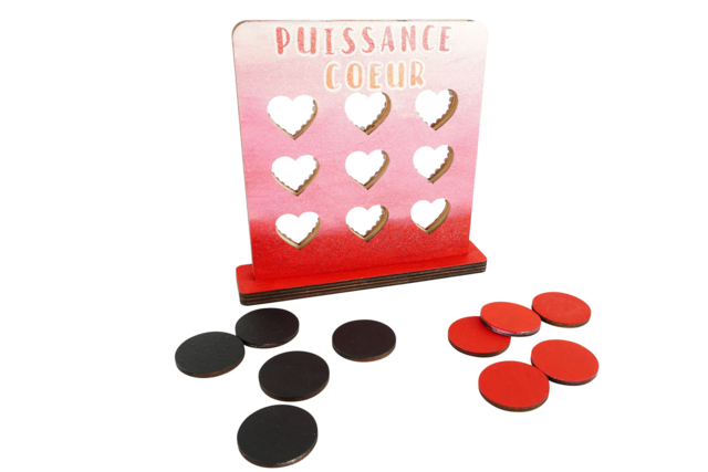 Wooden Heart Power + Tokens - 4 - Wooden Games and Toys - 10doigts.com - Jeux et Jouets en bois - 10doigts.fr